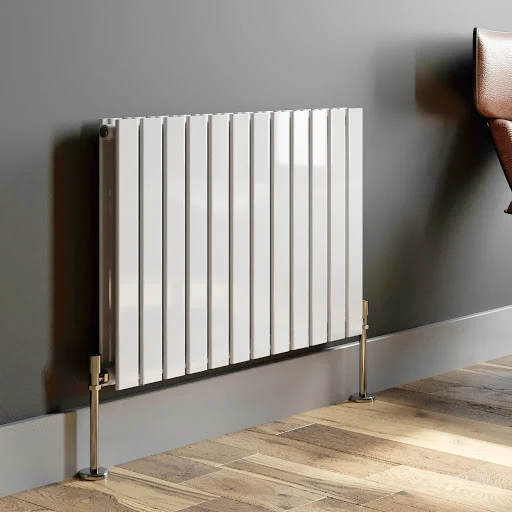 DuraTherm Horizontal Double Flat Panel Designer Radiator - 600 X 912mm White - Image 3