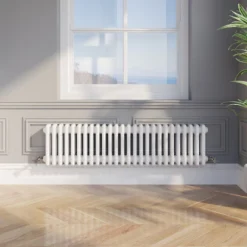 Park Lane Traditional Colosseum Triple Bar Column Radiator White 300 X 1190mm