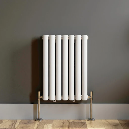 DuraTherm Horizontal Oval Tube Double Panel Designer Radiator - 600 X 420mm White - Image 4
