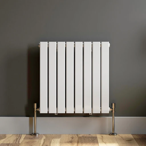 DuraTherm Horizontal Single Flat Panel Designer Radiator - 600 X 604mm White - Image 4
