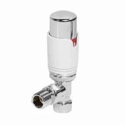 Towelrads White And Chrome 15mm Angled TRV - 125007