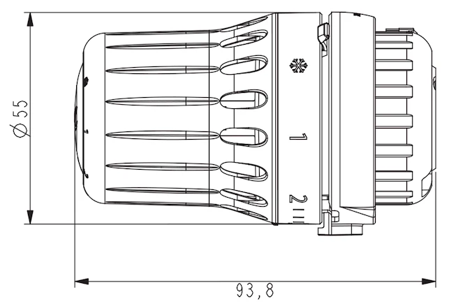 Danfoss React RA Click Built In Thermostatic Sensor - Image 5