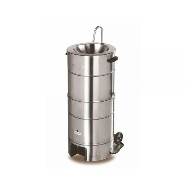 Burco Mobile Handwash With Infra-red Foot Sensor 10L Stainless Steel - HW0110