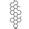 Terma Hex Designer Radiator 1200x486mm Sparkling Grey - WGH2X122048KRGYZX