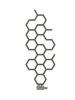 Terma Hex Designer Radiator 1200x486mm Sparkling Grey - WGH2X122048KRGYZX