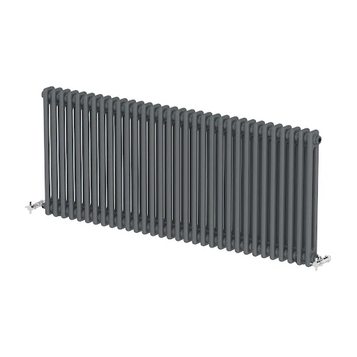 Park Lane Traditional Colosseum Double Bar Column Radiator Anthracite 600 X 1460mm - Image 3
