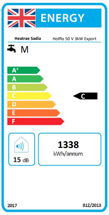 Heatrae Sadia Hotflo Vertical Water Heaters - 7700739 - Image 2