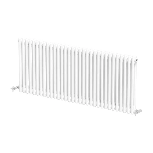 Park Lane Traditional Colosseum Double Bar Column Radiator White 600 X 1460mm - Image 3