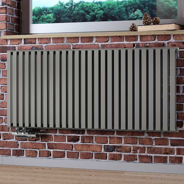 Terma Nemo Designer Radiator 530x1185mm Metallic Stone - WGNEM053118KMSTYL - Image 4