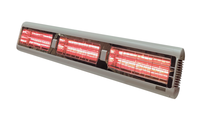 Tansun Sorrento IP Low Glare White 4.5kW Outdoor Heater - SOR215IPTW