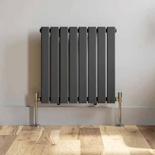 DuraTherm Horizontal Single Flat Panel Designer Radiator - 600 X 604mm Anthracite - Image 4