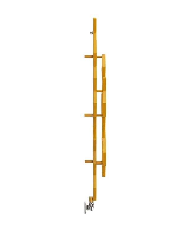 Terma Hex Designer Radiator 1200x486mm Mustard - WGH2X122048K104ZX - Image 3