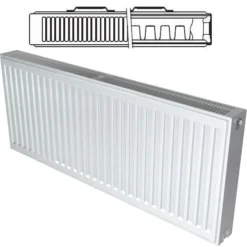 Stelrad Compact P+ Radiator 600mm X 400mm Double Panel Single Convector - 143764