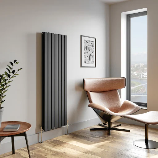 DuraTherm Vertical Double Flat Panel Designer Radiator - 1600 X 532mm Anthracite