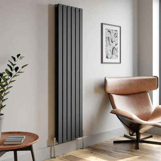 DuraTherm Vertical Double Flat Panel Designer Radiator - 1800 X 456mm Anthracite - Image 3