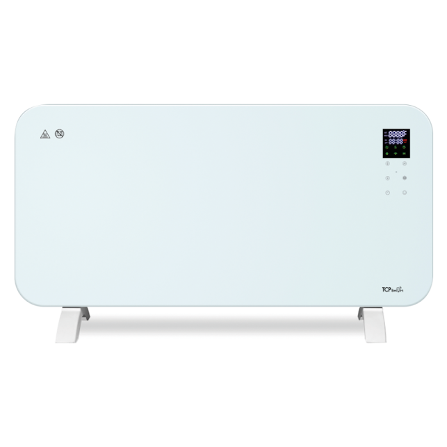 TCP Smart 1500W Glass Electric Panel Heater White - SMARADGWH1500UK - Image 2