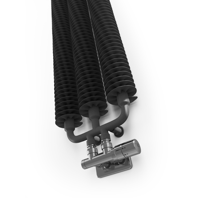 Terma Ribbon V Designer Radiator 1720x290mm Metallic Grey - WGVRV172029KMGRZX - Image 2