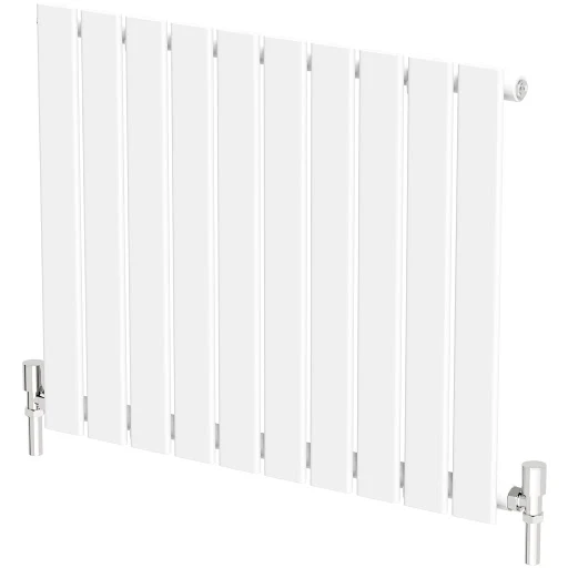 DuraTherm Horizontal Single Flat Panel Designer Radiator - 600 X 756mm White - Image 6