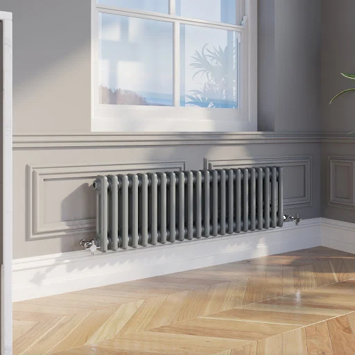Park Lane Traditional Colosseum Double Bar Column Radiator Anthracite 300 X 1010mm - Image 2