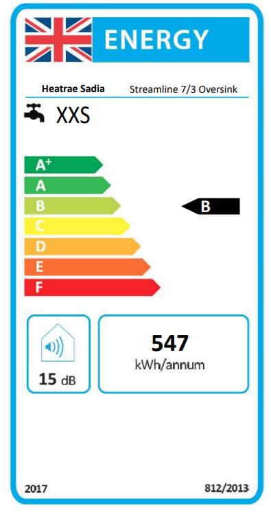 Heatrae Sadia Streamline Over Sink 7L 3kW Water Heater & Spout - 95010283 - Image 2