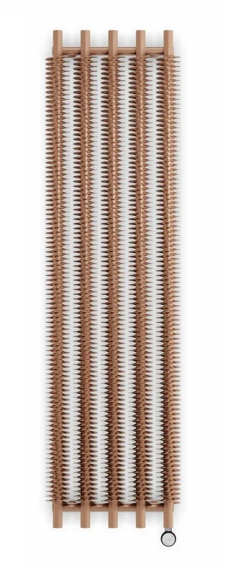 Terma Ribbon V E Electric Vertical 1800mm X 490mm Designer Electric Radiator Bright Copper - WLRVE180049SBCOE8MOBP01