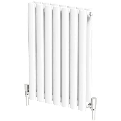 DuraTherm Horizontal Oval Tube Double Panel Designer Radiator - 600 X 420mm White - Image 5
