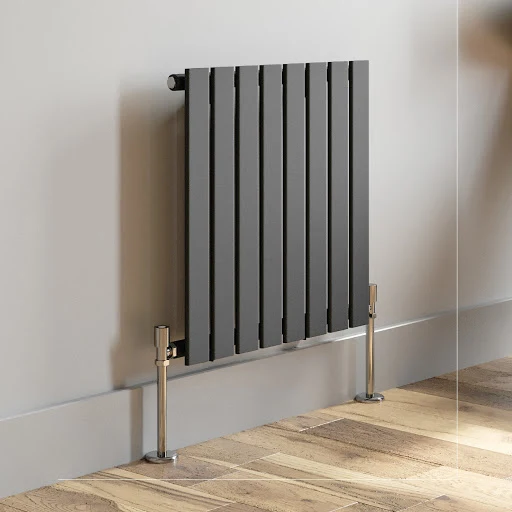 DuraTherm Horizontal Single Flat Panel Designer Radiator - 600 X 604mm Anthracite - Image 3
