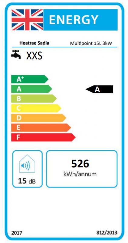 Heatrae Sadia Multipoint 15L 3kW Unvented Water Heater - 95050144 - Image 2